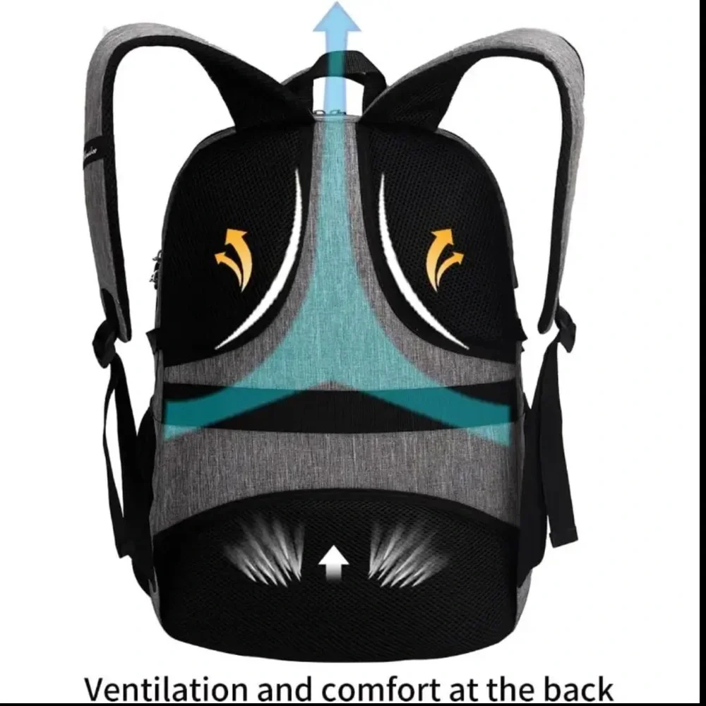 NWT Anti-Theft Laptop Backpack w/USB Port & Lock Fits 17” Laptop Travel, Work
